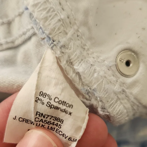 J. Crew Blue And White Floral Pants - Picture 3 of 6